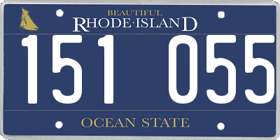 RI license plate 151055