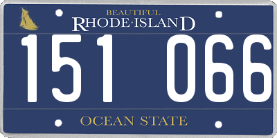 RI license plate 151066
