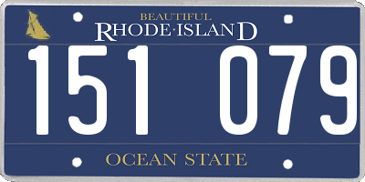 RI license plate 151079