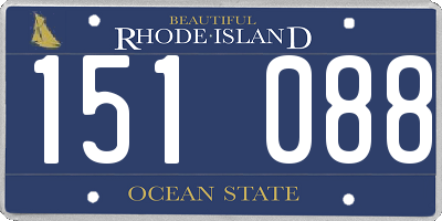 RI license plate 151088
