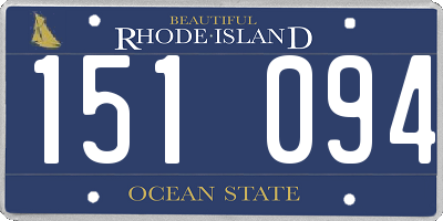 RI license plate 151094
