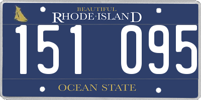 RI license plate 151095