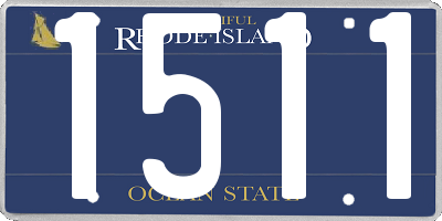 RI license plate 1511