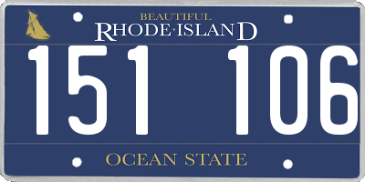 RI license plate 151106