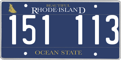RI license plate 151113