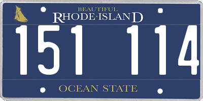 RI license plate 151114