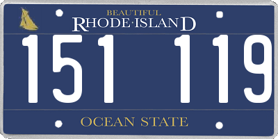 RI license plate 151119