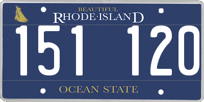 RI license plate 151120