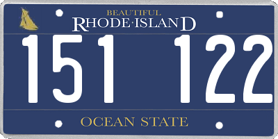 RI license plate 151122