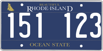 RI license plate 151123