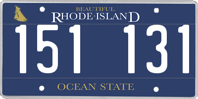 RI license plate 151131