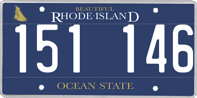 RI license plate 151146