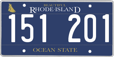 RI license plate 151201
