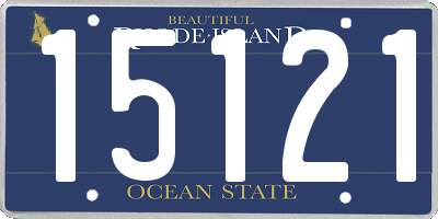 RI license plate 15121