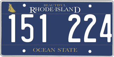 RI license plate 151224