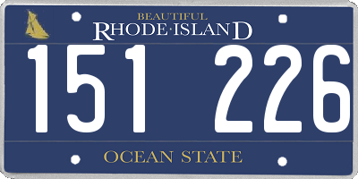 RI license plate 151226