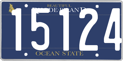 RI license plate 15124