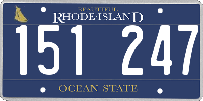 RI license plate 151247