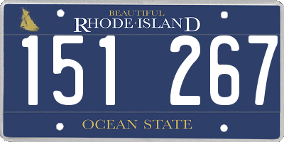 RI license plate 151267
