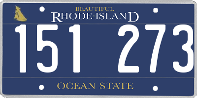 RI license plate 151273