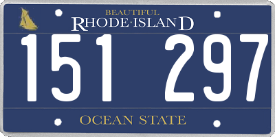 RI license plate 151297