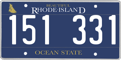 RI license plate 151331