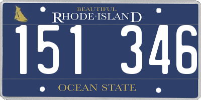 RI license plate 151346