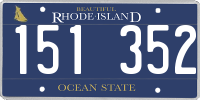 RI license plate 151352