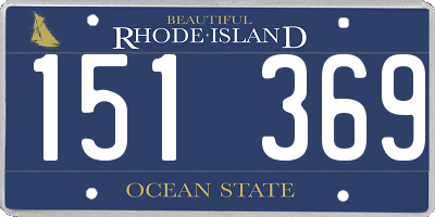 RI license plate 151369