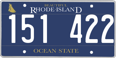 RI license plate 151422