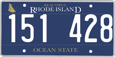 RI license plate 151428