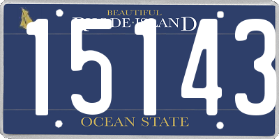 RI license plate 15143