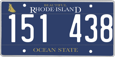RI license plate 151438