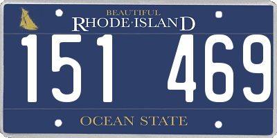 RI license plate 151469