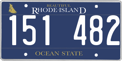 RI license plate 151482