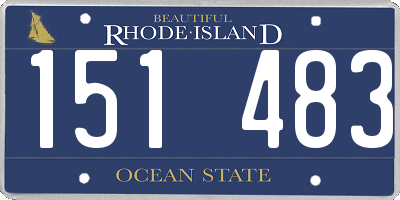 RI license plate 151483
