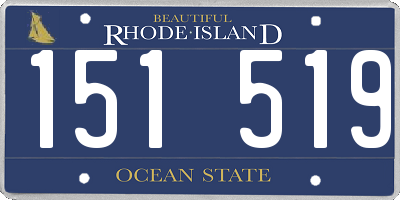 RI license plate 151519