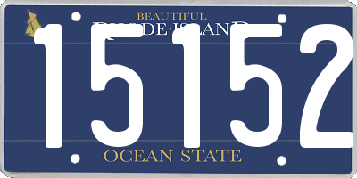 RI license plate 15152
