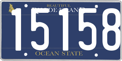 RI license plate 15158