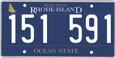RI license plate 151591