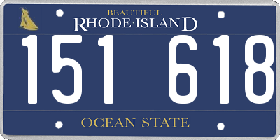 RI license plate 151618