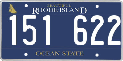 RI license plate 151622