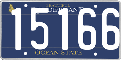 RI license plate 15166