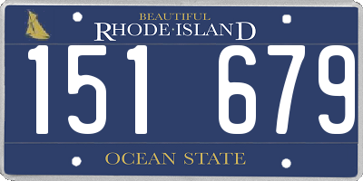 RI license plate 151679