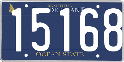 RI license plate 15168