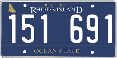 RI license plate 151691
