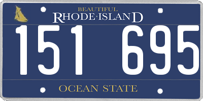 RI license plate 151695