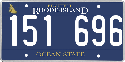 RI license plate 151696