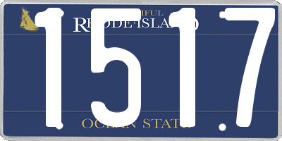 RI license plate 1517