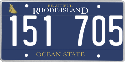 RI license plate 151705